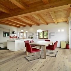 Artistic Contemporary Kitchen Wood Flooring - Karbonix