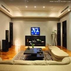 Artistic Contemporary Modern Living Room Home Theater - Karbonix