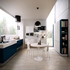 Best Inspirations : Artistic Designing Modern Kitchen With Blue Color - Karbonix