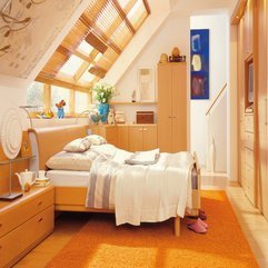 Attic Bedroom Interior Design By Hulsta Orange Splendid - Karbonix