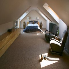 Best Inspirations : Attic Room With Antique Bed Natural Carpet Decorating - Karbonix