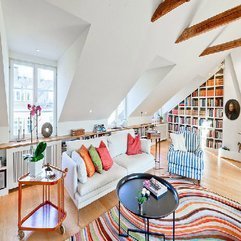 Best Inspirations : Attic Room With White Wall Painting Decorating - Karbonix