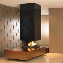 Awesome Contemporary Fireplace Black Gold Design Ideas Resourcedir - Karbonix