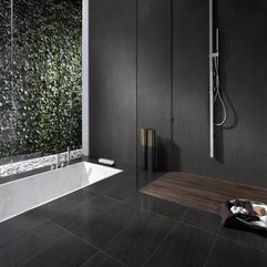 Awesome Minimalist Bathroom With Stone Tiles Trend Decoration - Karbonix