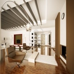 Best Inspirations : Awesome Modern Apartment Interior Living Room Hall Render Modern - Karbonix