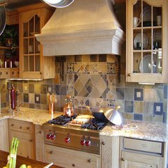 Best Inspirations : Backsplash Abstrack Tile Accent Kitchens Backsplash Design Cute Inspiration - Karbonix