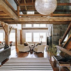Barn Livingroom With White Sofas In Vivid Lighting Exotic Idea - Karbonix