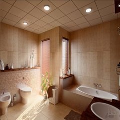 Bath Tub With Warming Light Mosaic Tile - Karbonix