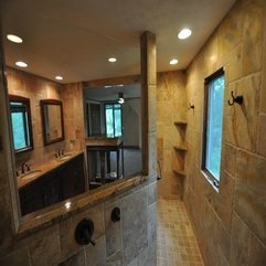 Best Inspirations : Bathroom Astonishing Bathroom Design Ideas With Travertine Tile - Karbonix