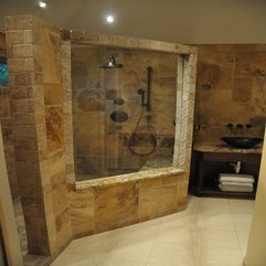 Best Inspirations : Bathroom Bathroom Elegant Tuscan Small Bathroom Tile Design With - Karbonix