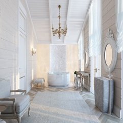 Best Inspirations : Bathroom Beautiful Classic Arts Royal White Grey Bathroom Design - Karbonix