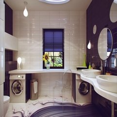 Best Inspirations : Bathroom Breathtaking White Purple Small Bathroom Design With - Karbonix