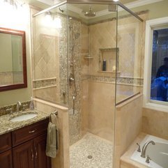 Bathroom Charming Bathroom Design Ideas With Glass Corner Shower - Karbonix