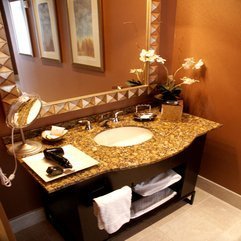 Best Inspirations : Bathroom Comfortable Classic Granite Vanity With Oval Sink And - Karbonix