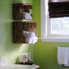 Best Inspirations : Bathroom Creative Floating Towel Storage With Simple Towel Rack - Karbonix