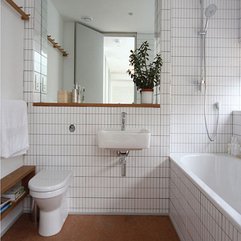 Bathroom Design With Space Saving White Modern - Karbonix
