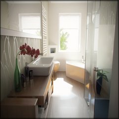 Bathroom Designs From Deviants Contemporary Simple Bathroom Calming Artistic - Karbonix