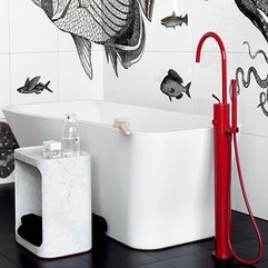 Best Inspirations : Bathroom Faucets With Red Color Accent Looks Fancy - Karbonix