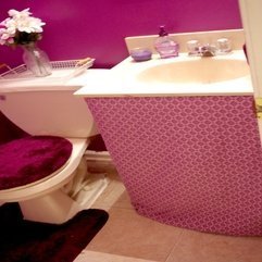 Best Inspirations : Bathroom Fetching Bathroom Design Ideas With Pink Patterned - Karbonix