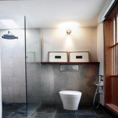 Bathroom Heavenly Modern Bathroom Design With Glass Divided And - Karbonix