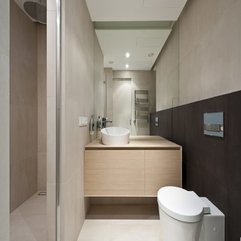 Bathroom Interior Design With Large Mirror Small Modern - Karbonix