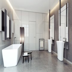 Bathroom Layout In Modern Style - Karbonix
