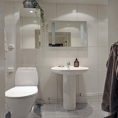 Bathroom Lovely Bathroom Amazing White Themed Small Apartment - Karbonix