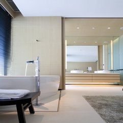 Bathroom Luxury Clear Bathroom Design With Soaking Bathtub Glass - Karbonix