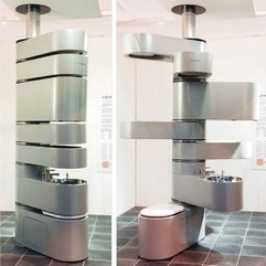 Bathroom Marvelous And Creative Contemporary Stainless Bathroom - Karbonix