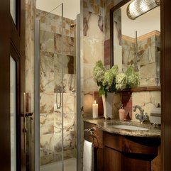 Best Inspirations : Bathroom Marvelous Glass Corner Shower Room With Cool Black - Karbonix