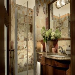 Bathroom Marvelous Glass Corner Shower Room With Cool Black - Karbonix