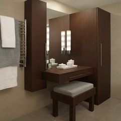 Bathroom Medicine Cabinet With Mirror Vanity Stool Set In Modern Style - Karbonix