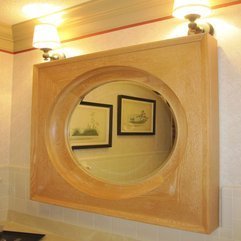 Bathroom Mirrors With Chic Circular Shape Ideas - Karbonix