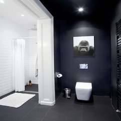 Best Inspirations : Bathroom Modern Small Bathroom In Black Design Picture Small - Karbonix