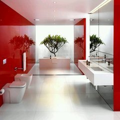 Bathroom Red Modern - Karbonix