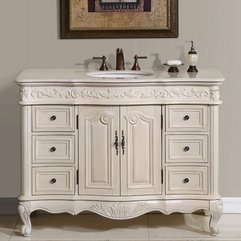 Bathroom Sink Cabinets Small White Classic Bathroom Sink Fancy Comfortable - Karbonix