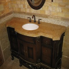 Bathroom Splendid Bathroom Vanities With Tops Brown Marble Single - Karbonix