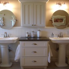 Bathroom Storage With Two Mirror Unique White - Karbonix