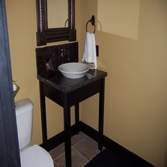 Bathroom Stylish Bathroom Vanities With Tops Black Marble Single - Karbonix