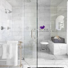 Bathroom Traditional Marble Shower - Karbonix