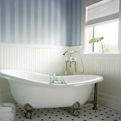 Bathroom Wallpaper Beautiful Blue - Karbonix