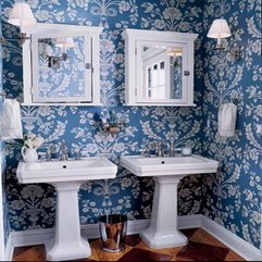 Best Inspirations : Bathroom Wallpaper Best Blue - Karbonix