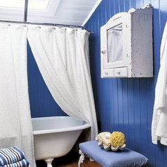 Bathroom Wallpaper Good Blue - Karbonix