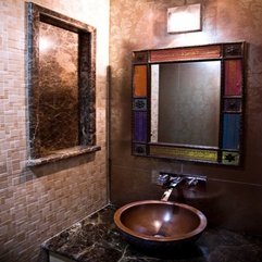 Bathroom With Artistic Washbasin Dazzling - Karbonix