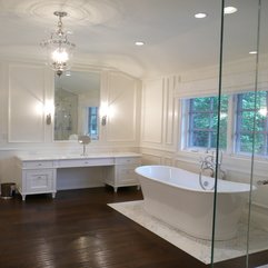 Bathroom Wonderful Retro White Bathtub With Elegant White Wood - Karbonix