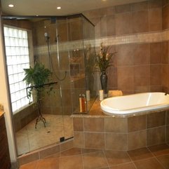 Bathroom Wonderful White Bathtub With Elegant Glass Corner Shower - Karbonix