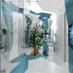 Best Inspirations : Bathrooms Interiors Red White Unique Inspiration - Karbonix