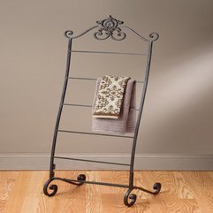 Bathrooms Stunning Bworn Metal A Mahogany Finish Towel Racks - Karbonix