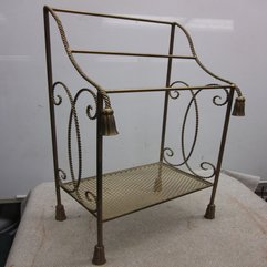 Bathrooms Vintage Italian Iron Bathroom Towel Dryer Rack Towel Racks - Karbonix