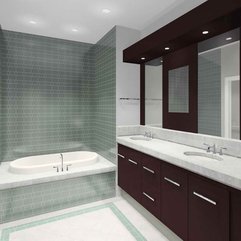 Best Inspirations : Bathrooms With 3d Render Decorating Ideas - Karbonix